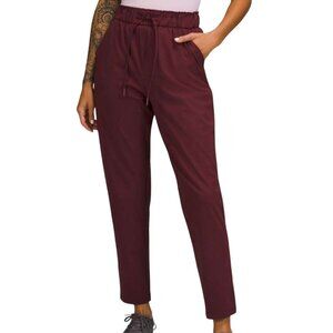 Lululemon High Rise Keep Moving 7/8 Pants Casis Merlot Size 6